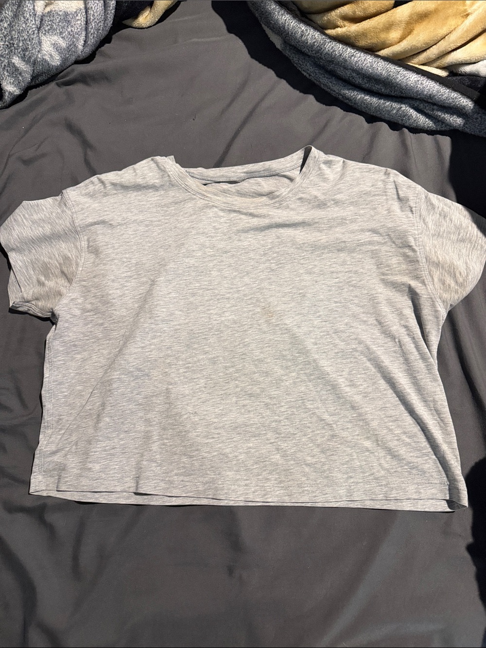 lululemon athletica Light Gray Crop Top